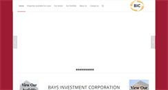 Desktop Screenshot of baysinvestmentcorp.com