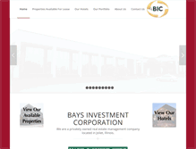 Tablet Screenshot of baysinvestmentcorp.com